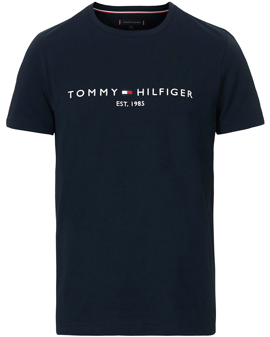 Homme | T-shirts | Tommy Hilfiger | Logo Crew Neck Tee Sky Captain