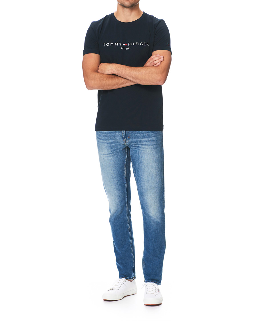 Homme | T-shirts | Tommy Hilfiger | Logo Crew Neck Tee Sky Captain