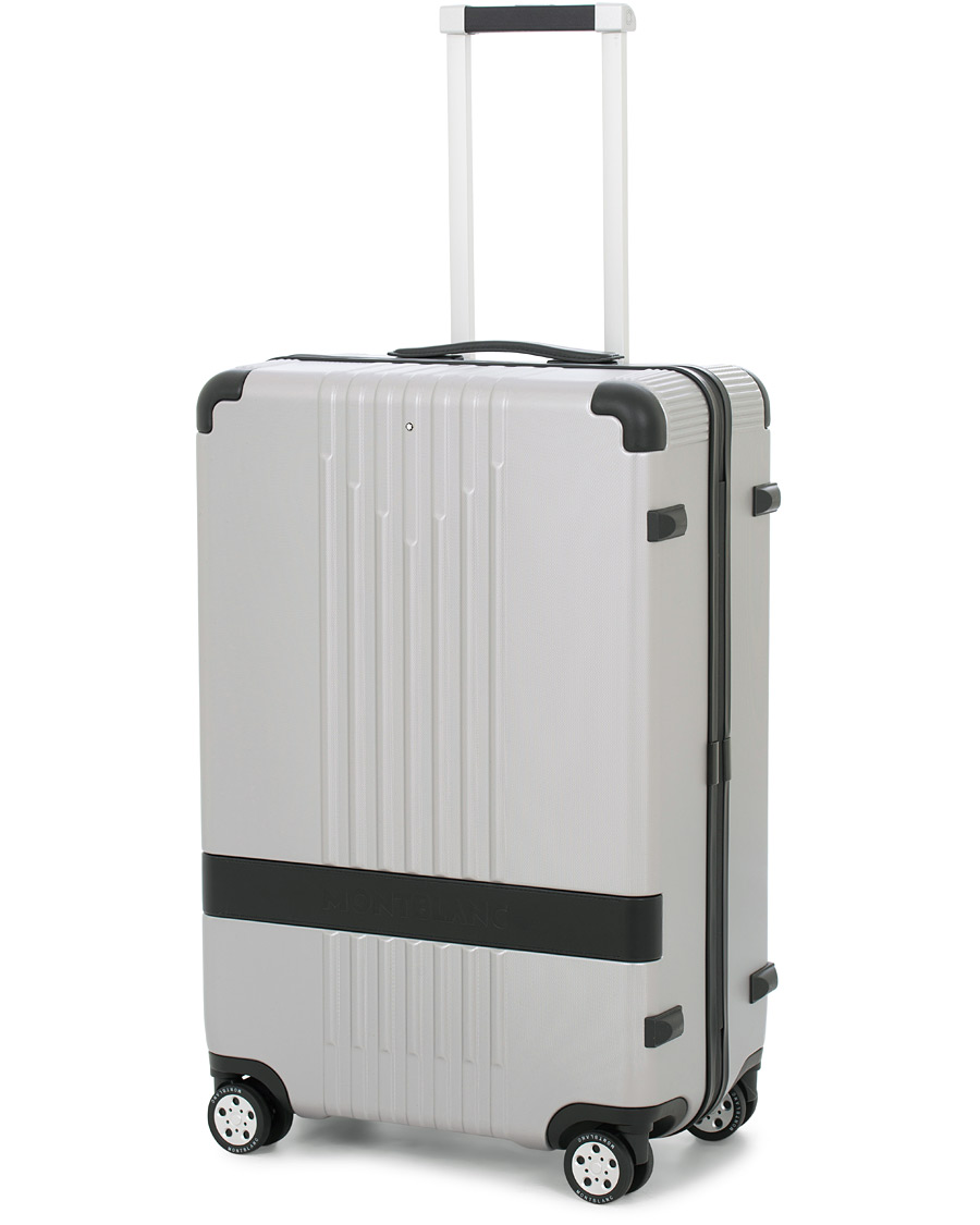 Homme | Montblanc Trolley Small/Medium 4 Wheels Black Silver | Montblanc | Trolley Small/Medium 4 Wheels Black Silver