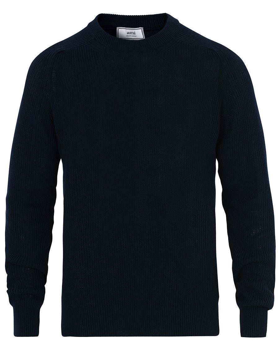 Heren | Truien | AMI | Fisherman Sweater Marine
