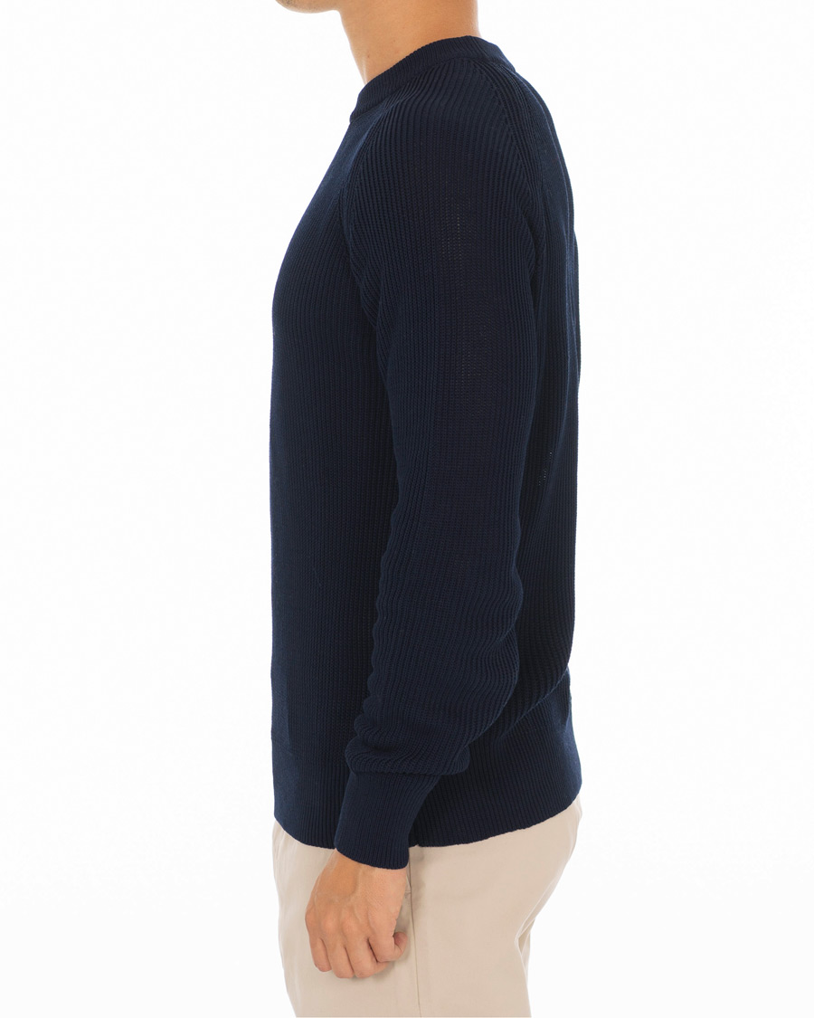 Heren | Truien | AMI | Fisherman Sweater Marine