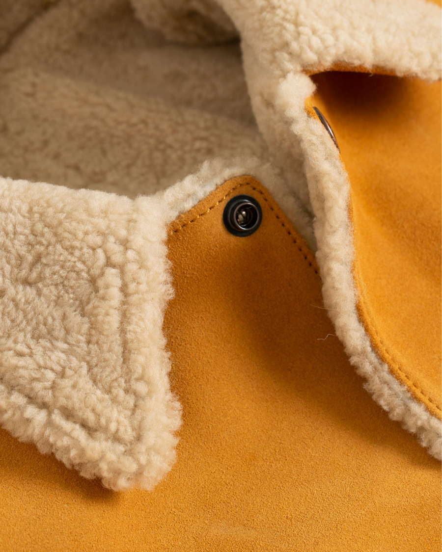 Heren | Jassen | Levi's Vintage Clothing | Suede Sherpa Trucker Golden Nugget