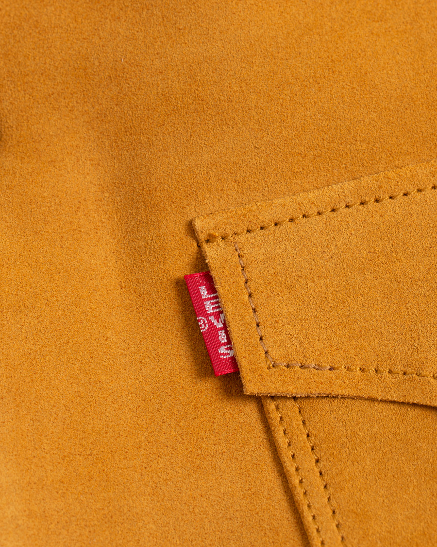 Heren | Jassen | Levi's Vintage Clothing | Suede Sherpa Trucker Golden Nugget
