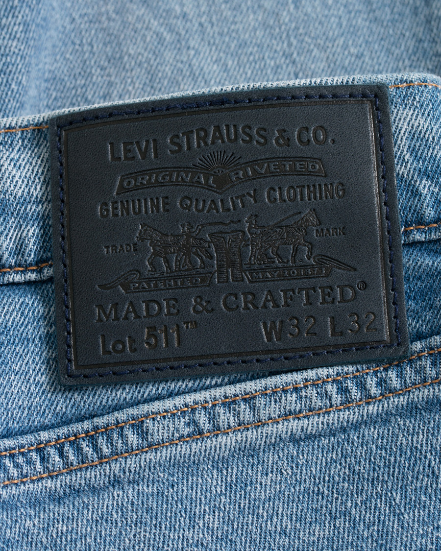 Heren | Jeans | Levi's Made & Crafted | 511 Slim Fit Stretch Clifton Jeans Light Blue