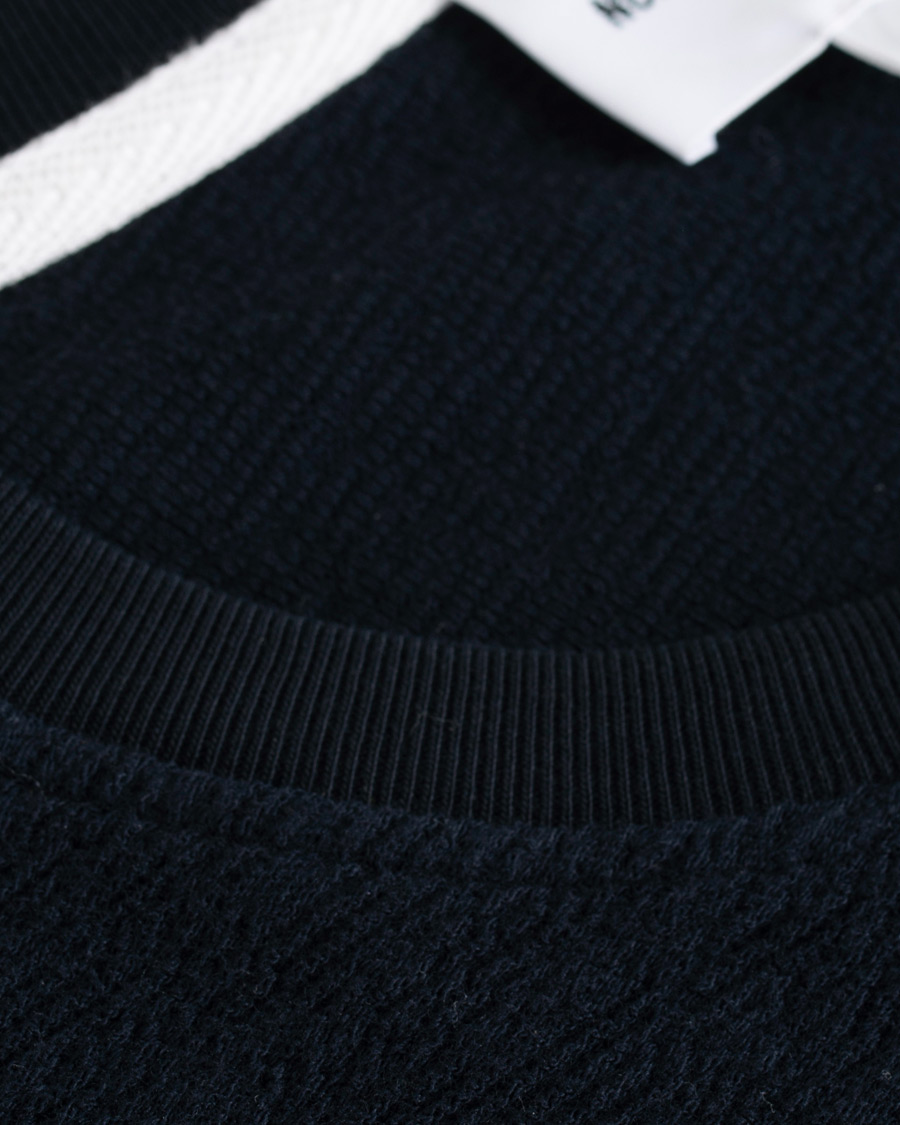 Heren | T-shirts | Norse Projects | Johannes Texture Short Sleeve T-Shirt Dark Navy