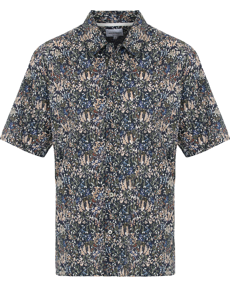 Heren | Overhemden | Norse Projects | Liberty London Short Sleeve Casual Shirt Ivy Green