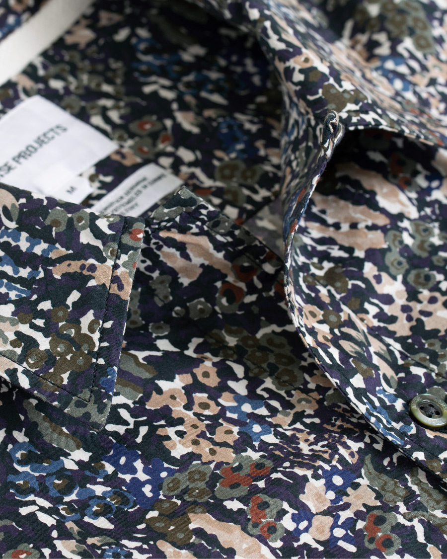 Heren | Overhemden | Norse Projects | Liberty London Short Sleeve Casual Shirt Ivy Green