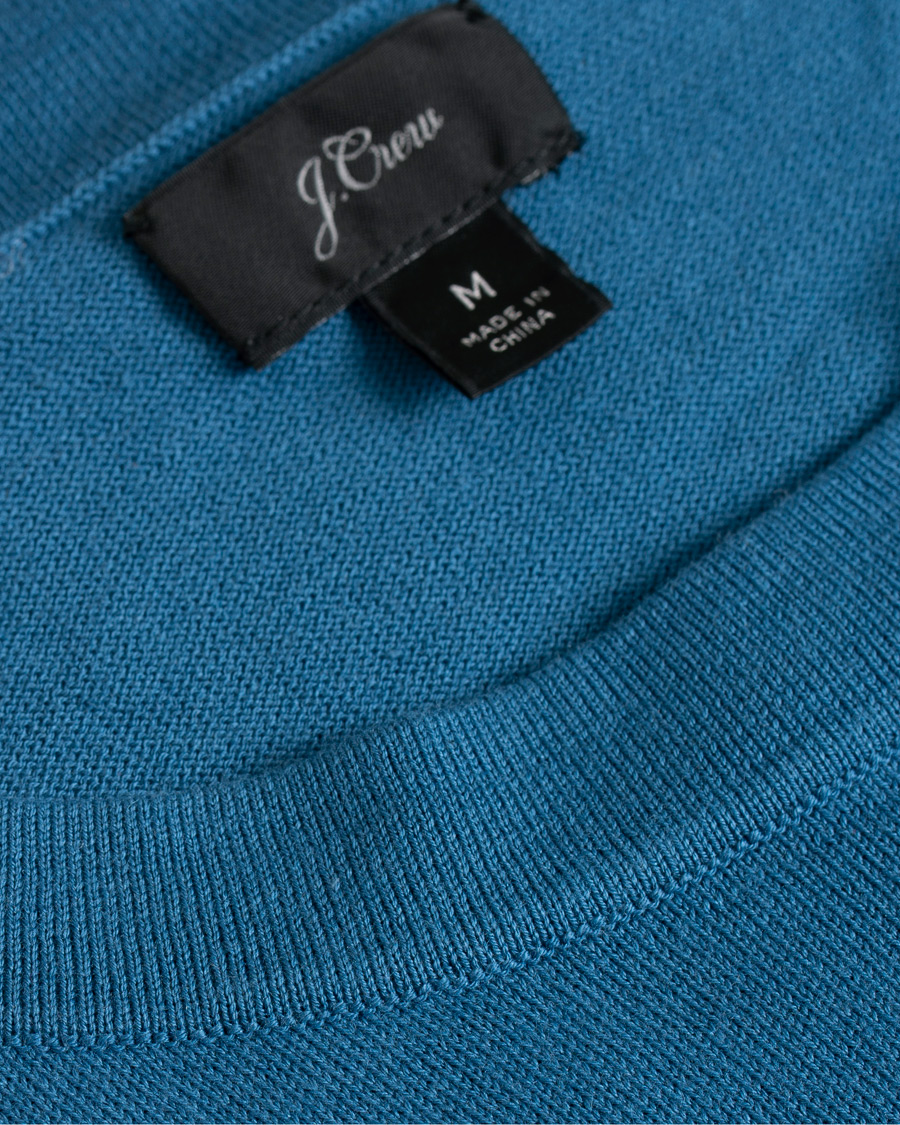 Heren | T-shirts | J.Crew | Pima/Silk T-shirt Deep Blue