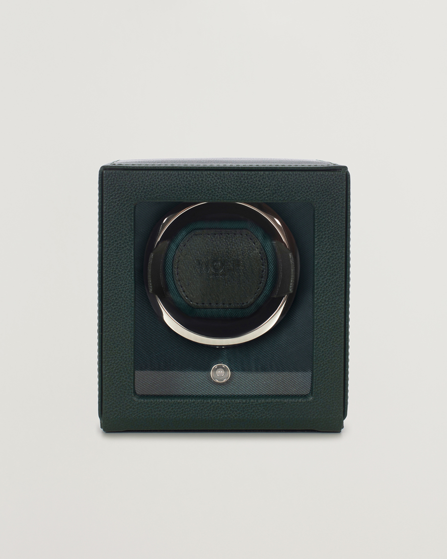 Heren | Horloge & juwelendozen | WOLF | Cub Single Winder With Cover Green