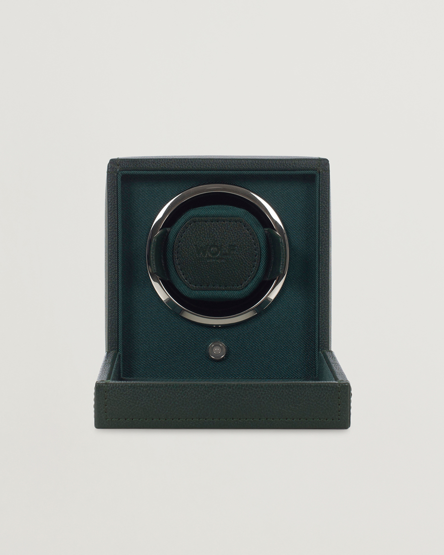 Homme | Boîtes montres et bijoux | WOLF | Cub Single Winder With Cover Green