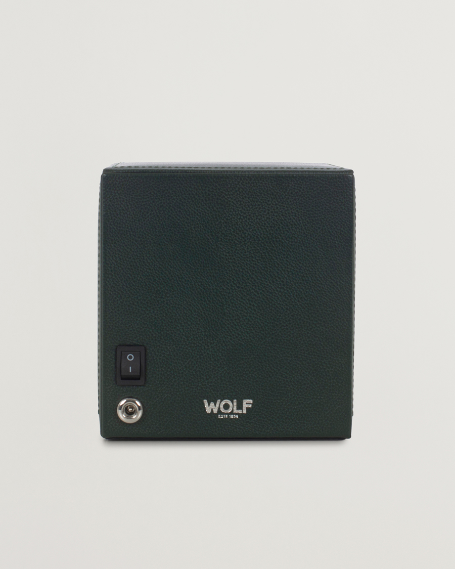 Heren | Horloge & juwelendozen | WOLF | Cub Single Winder With Cover Green