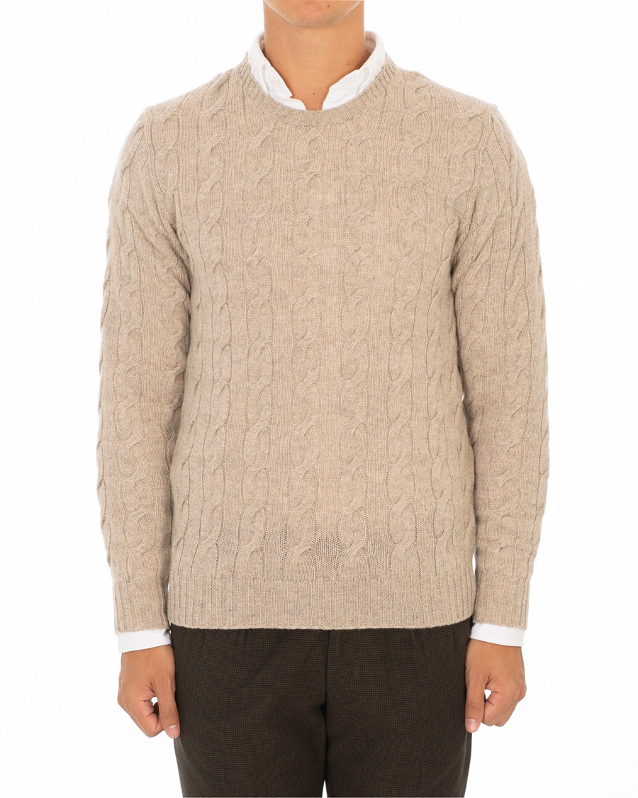 Homme | Pulls Et Tricots | Ralph Lauren Purple Label | Cashmere Cable Knit Oat Melange