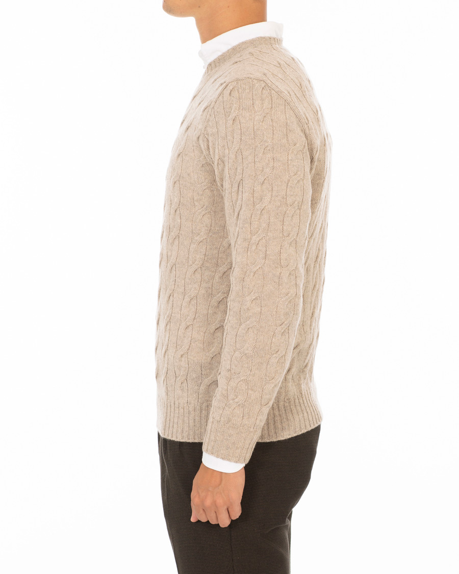 Homme | Pulls Et Tricots | Ralph Lauren Purple Label | Cashmere Cable Knit Oat Melange