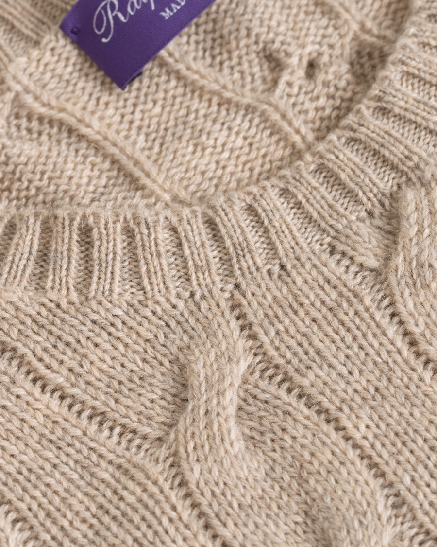 Homme | Pulls Et Tricots | Ralph Lauren Purple Label | Cashmere Cable Knit Oat Melange