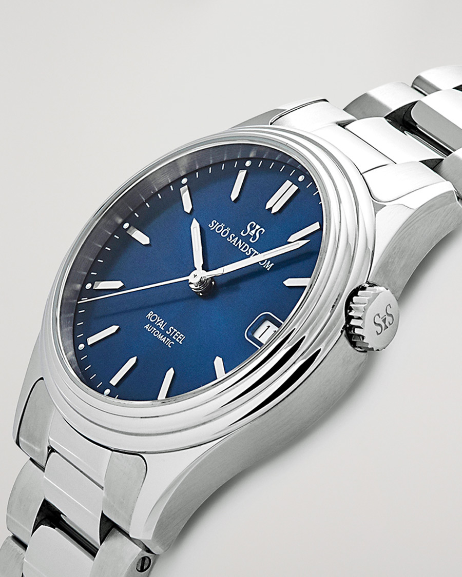 Homme | Sjöö Sandström Royal Steel Classic 36mm Blue and Steel | Sjöö Sandström | Royal Steel Classic 36mm Blue and Steel