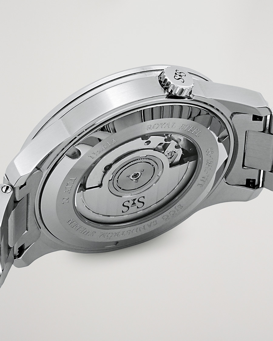 Heren | Sjöö Sandström Royal Steel Worldtimer 41mm Blue with Steel | Sjöö Sandström | Royal Steel Worldtimer 41mm Blue with Steel