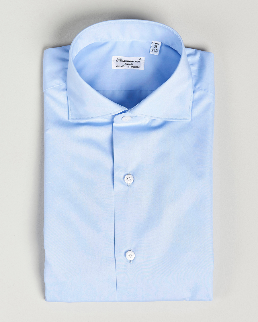 Homme | Chemises | Finamore Napoli | Milano Slim Fit Classic Shirt Light Blue