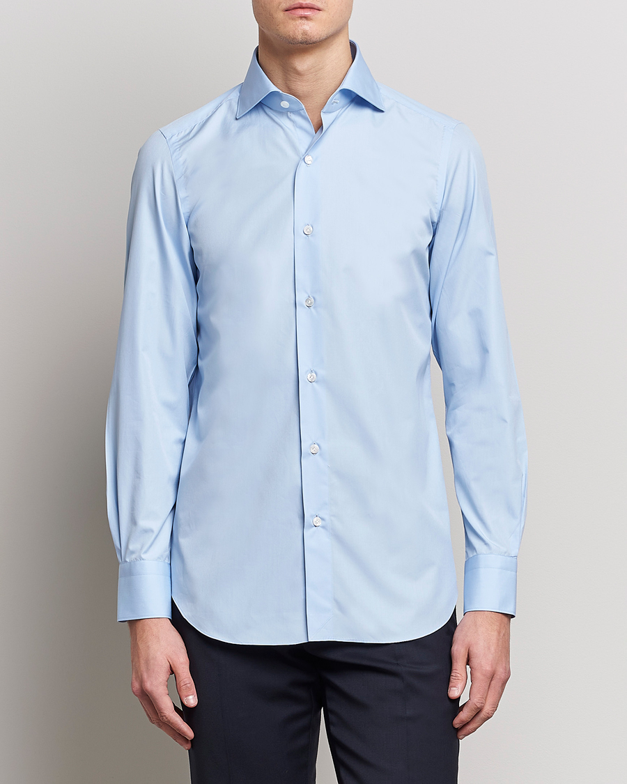 Homme | Chemises | Finamore Napoli | Milano Slim Fit Classic Shirt Light Blue