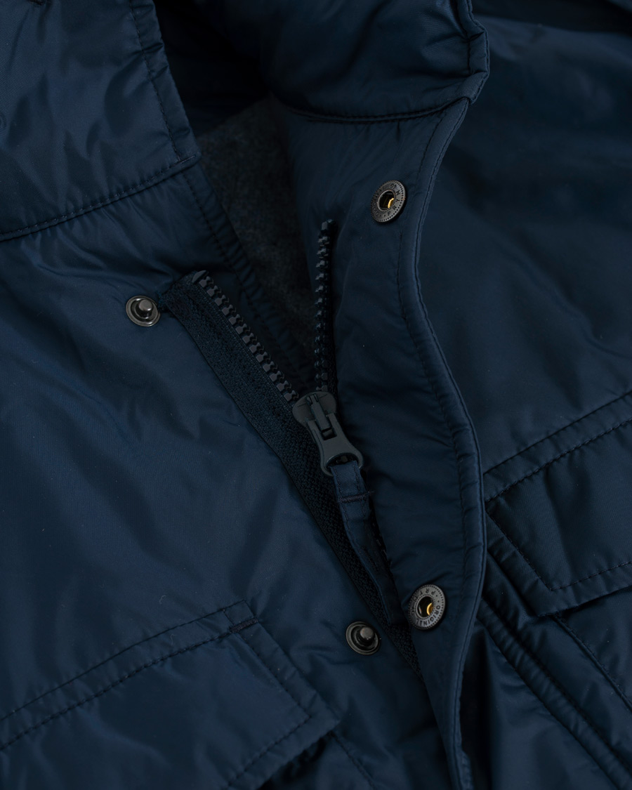 Homme | Manteaux Et Vestes | Aspesi | Minifield Wool Lined Field Jacket Dark Blue