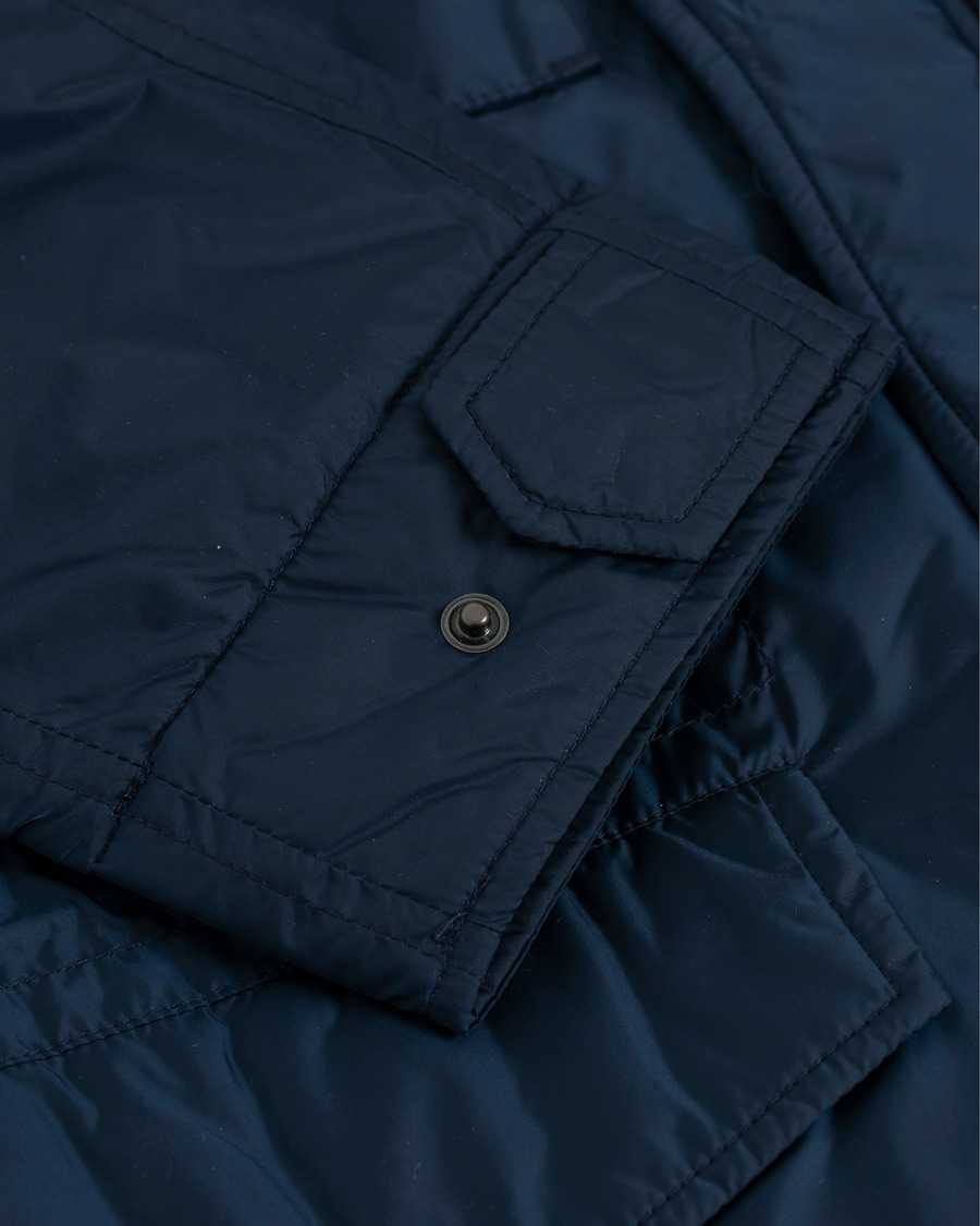 Homme | Manteaux Et Vestes | Aspesi | Minifield Wool Lined Field Jacket Dark Blue