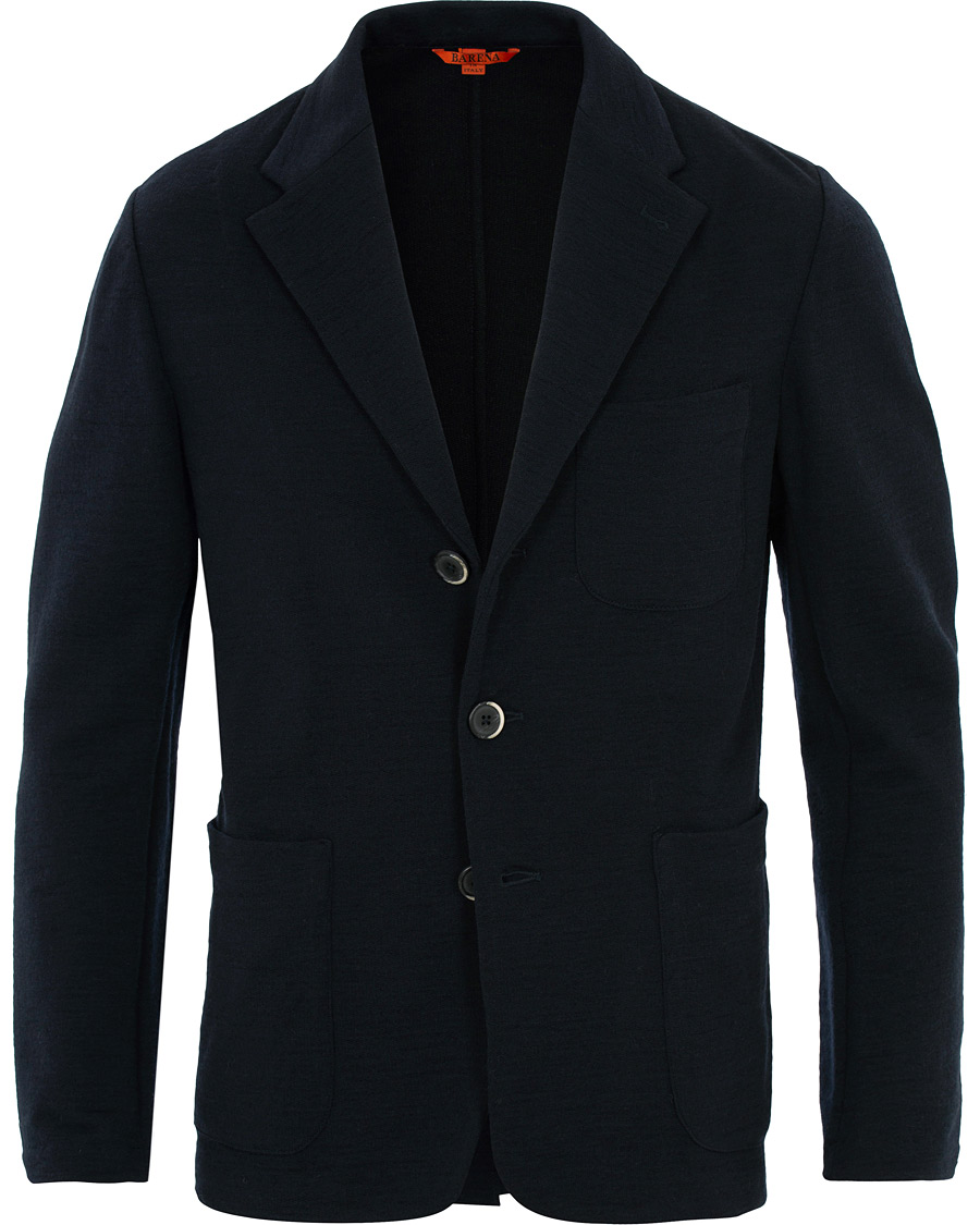Heren | Blazers | Barena | Torceo Jersey Blazer Navy