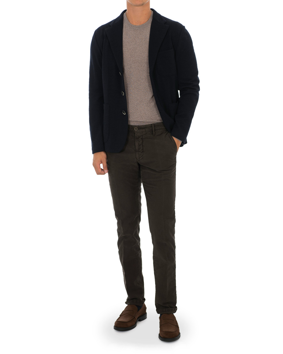 Heren | Blazers | Barena | Torceo Jersey Blazer Navy