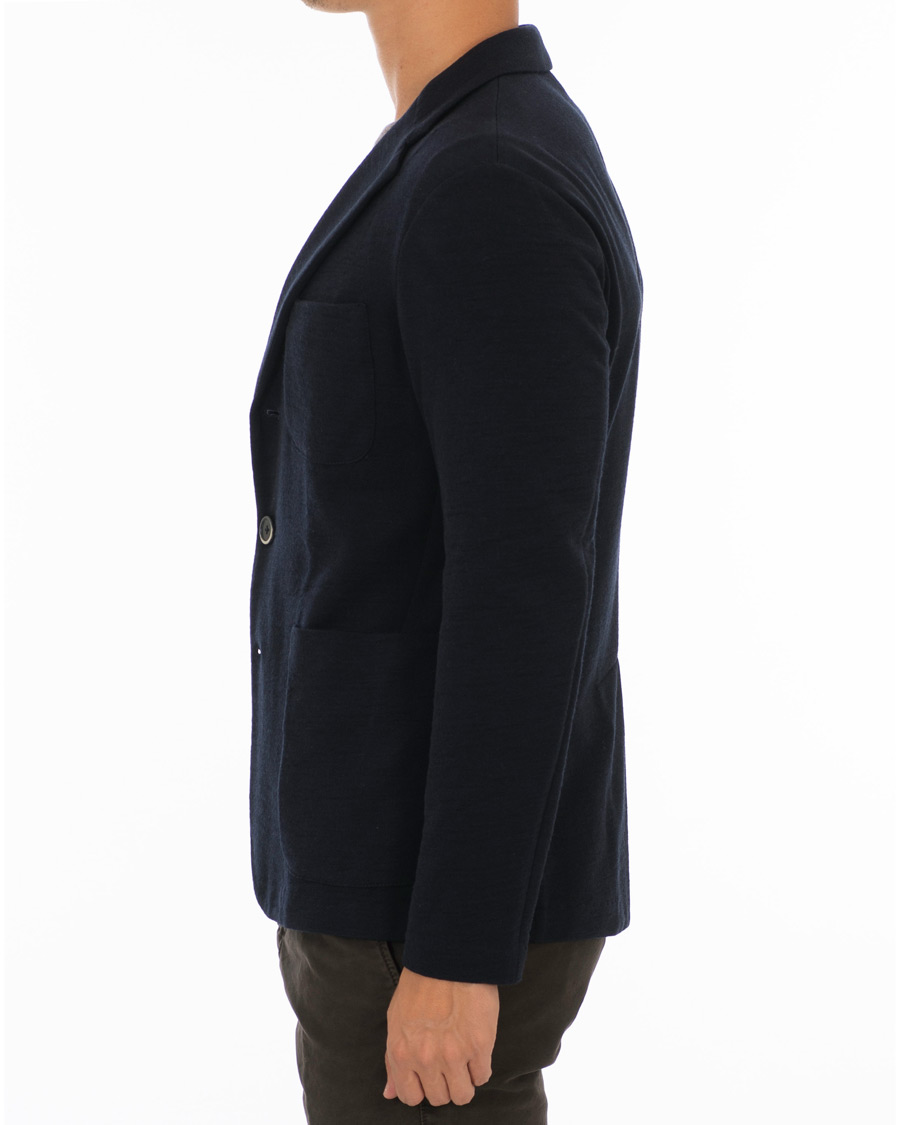 Heren | Blazers | Barena | Torceo Jersey Blazer Navy