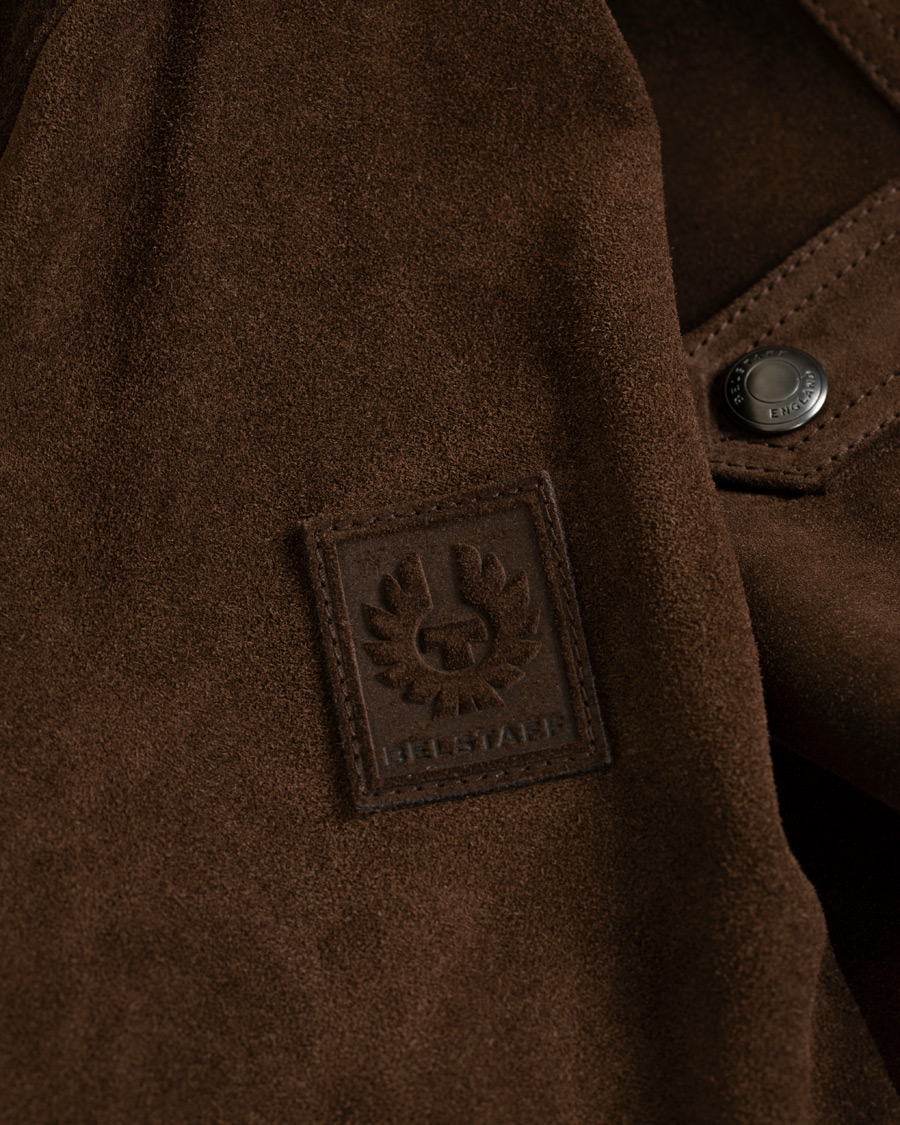 Heren | Jassen | Belstaff | Denesmere Suede Field Jacket Chocolate Brown