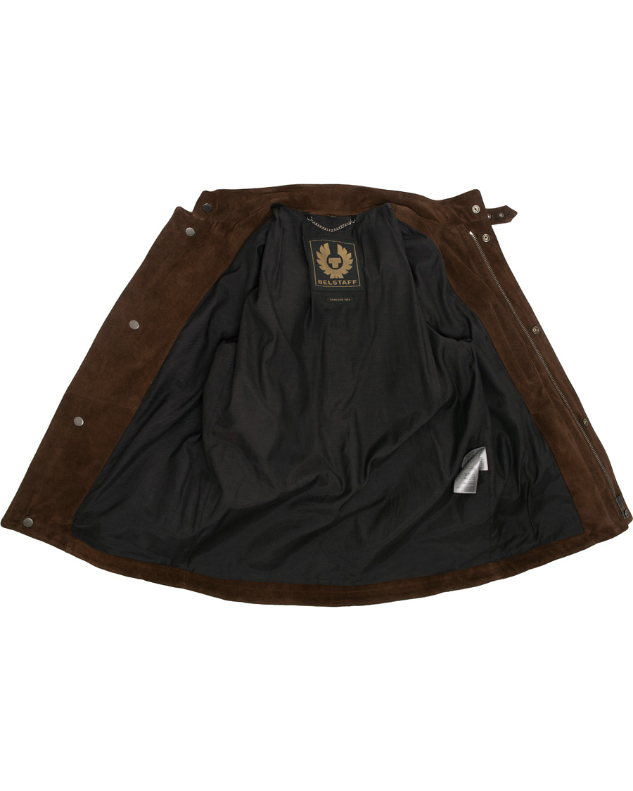 Heren | Jassen | Belstaff | Denesmere Suede Field Jacket Chocolate Brown