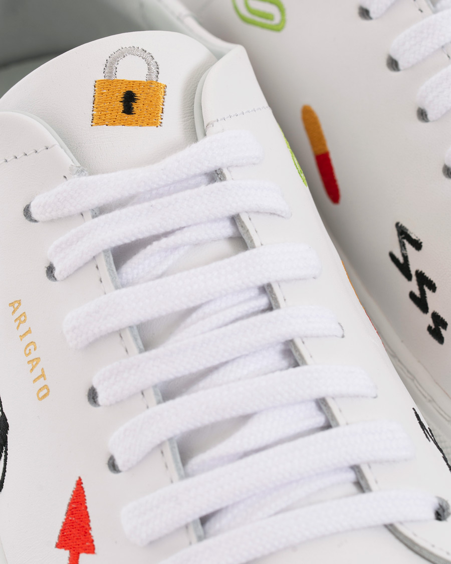 Homme | Axel Arigato Clean 90 Emoji Sneaker White Leather | Axel Arigato | Clean 90 Emoji Sneaker White Leather