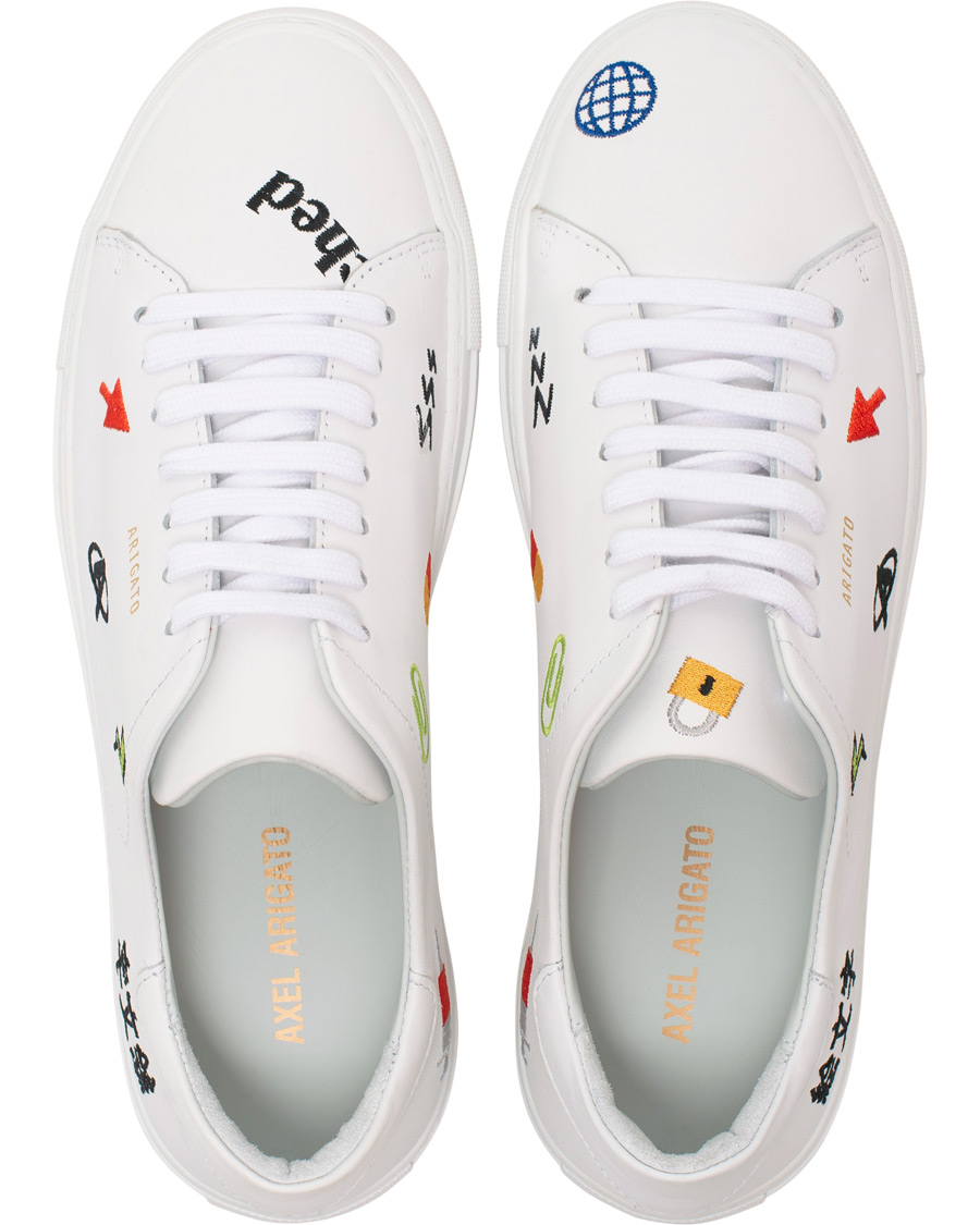 Homme | Axel Arigato Clean 90 Emoji Sneaker White Leather | Axel Arigato | Clean 90 Emoji Sneaker White Leather