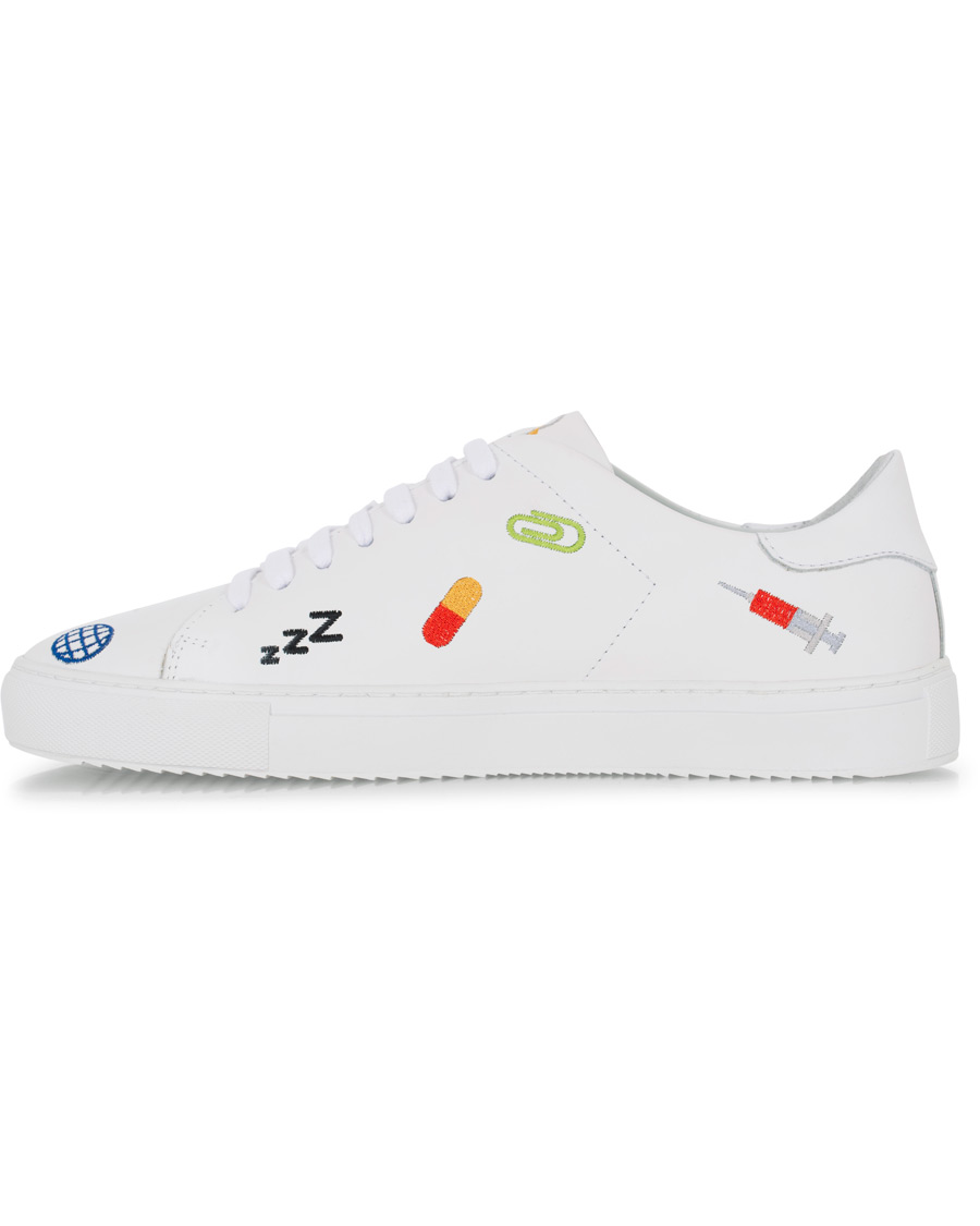 Homme | Axel Arigato Clean 90 Emoji Sneaker White Leather | Axel Arigato | Clean 90 Emoji Sneaker White Leather