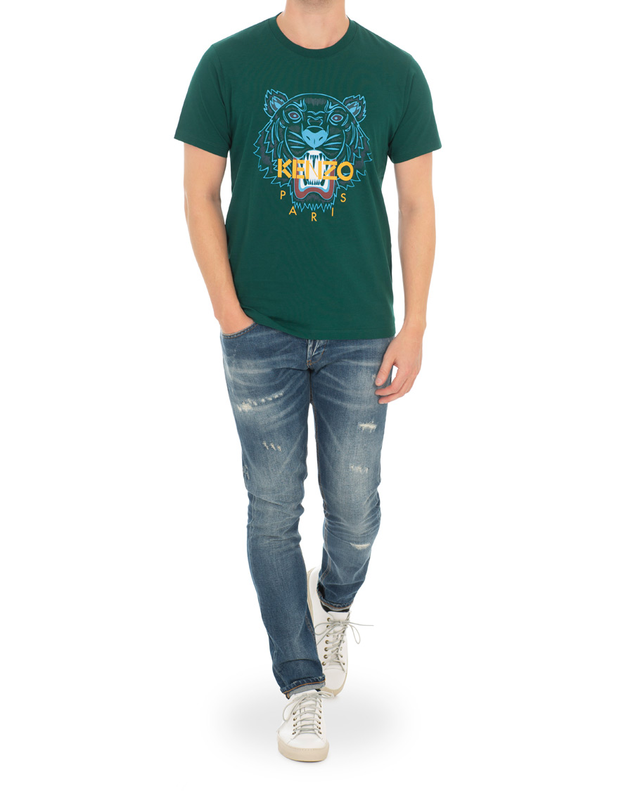 Heren | T-shirts | KENZO | Icon Tiger T-shirt Green