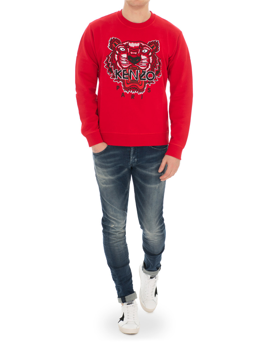 Heren | Truien | KENZO | Icon Tiger Sweartshirt Red