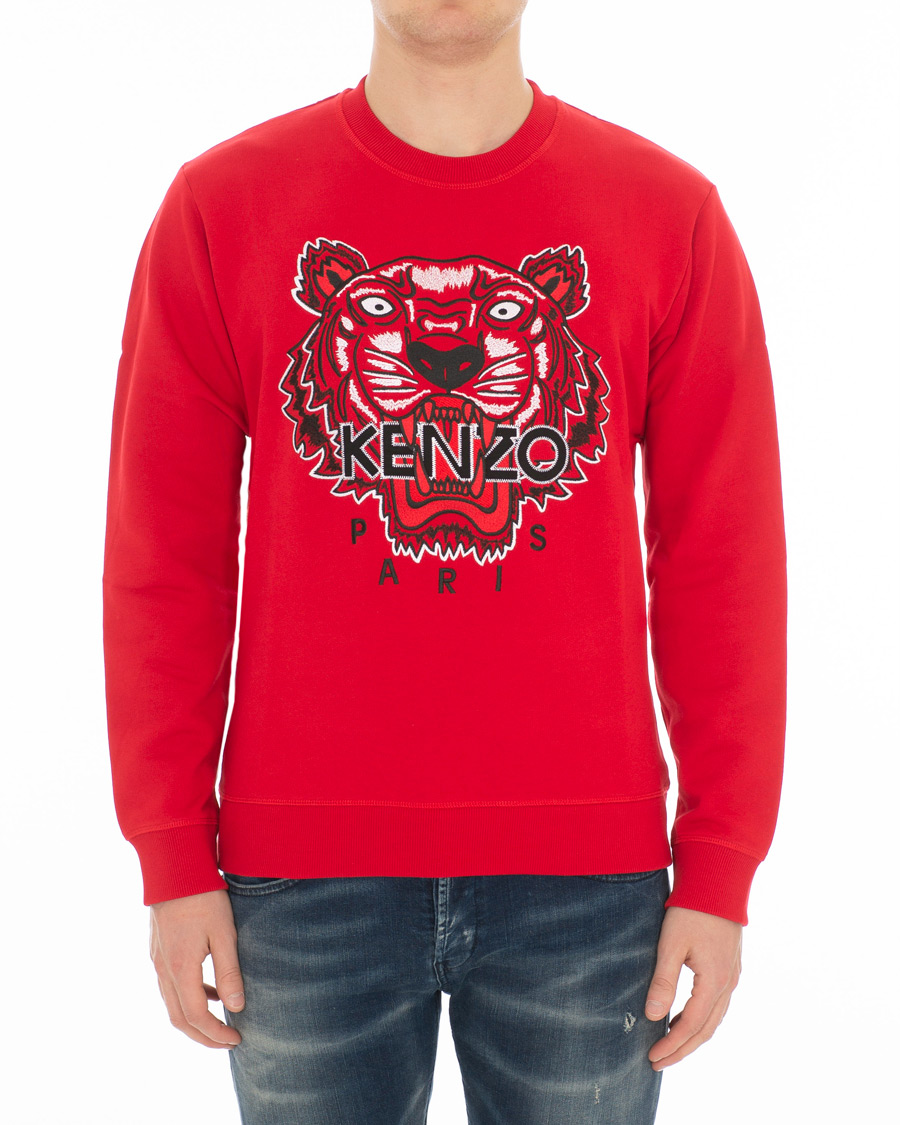 Heren | Truien | KENZO | Icon Tiger Sweartshirt Red