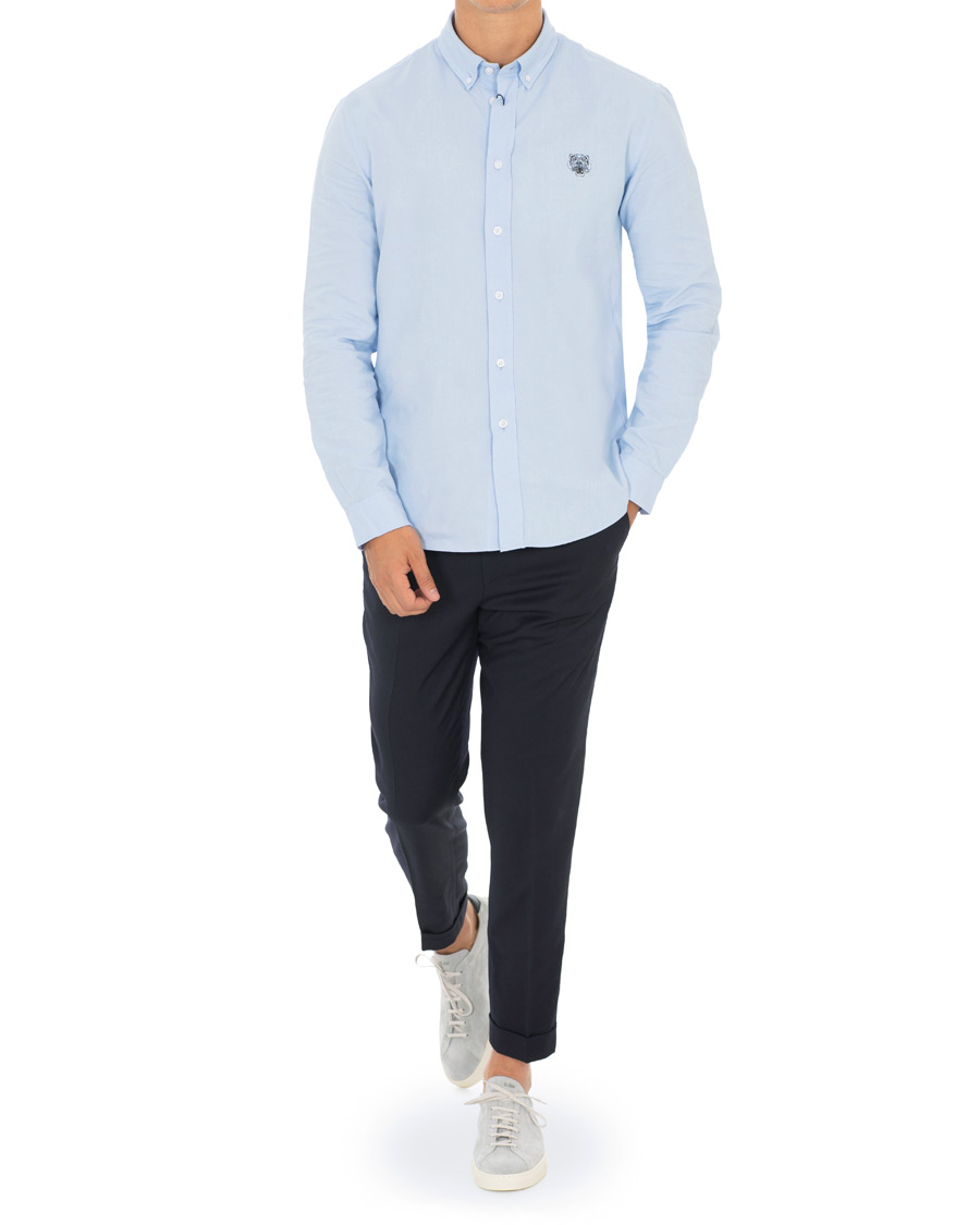 Homme | Chemises | KENZO | Slim Fit Oxford Shirt Light Blue