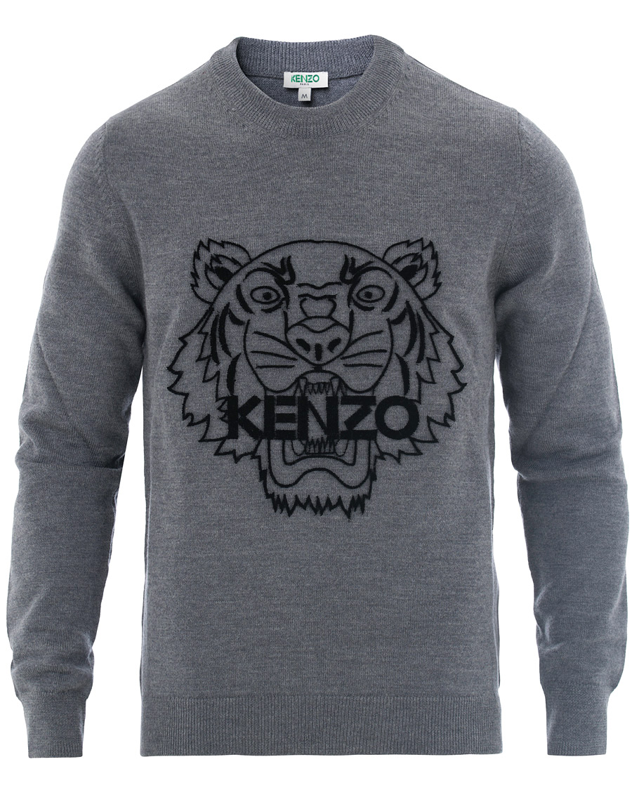Heren | Truien | KENZO | Tiger Head Jumper Grey