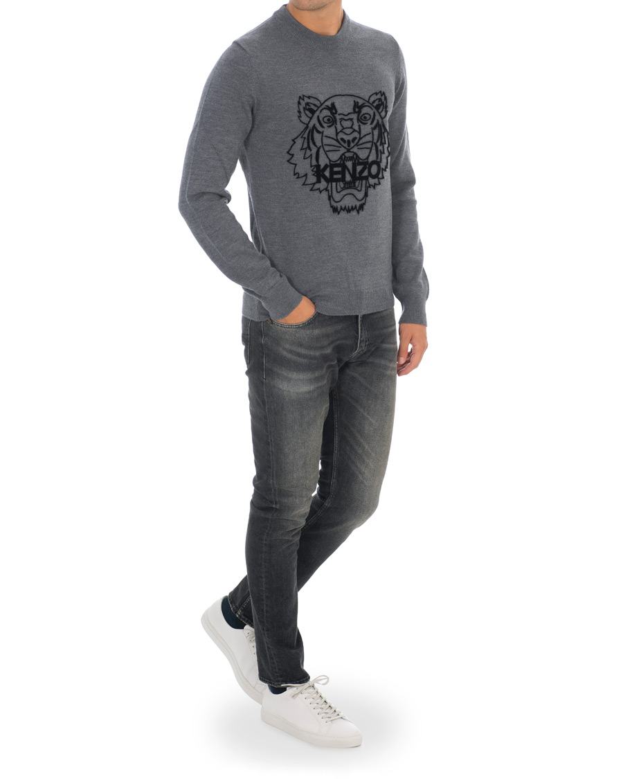 Heren | Truien | KENZO | Tiger Head Jumper Grey