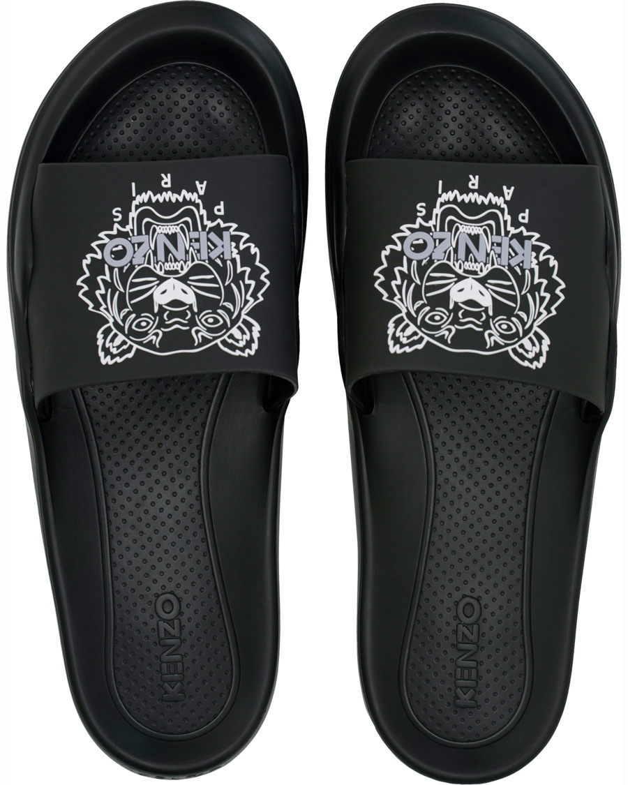 Homme | KENZO Pool Mule Tiger Head Black | KENZO | Pool Mule Tiger Head Black