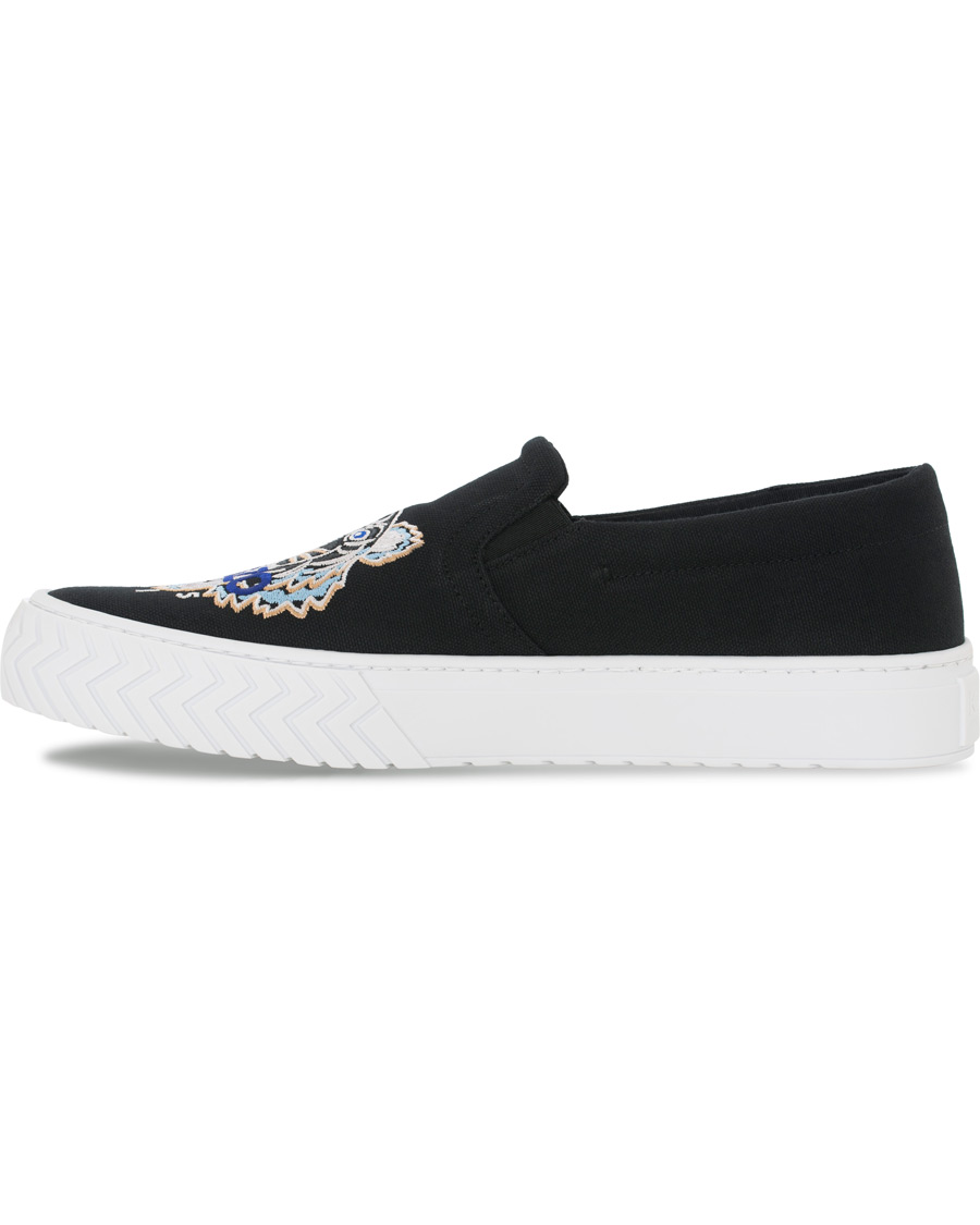 Heren | KENZO Slip-on Canvas Sneakers Black | KENZO | Slip-on Canvas Sneakers Black