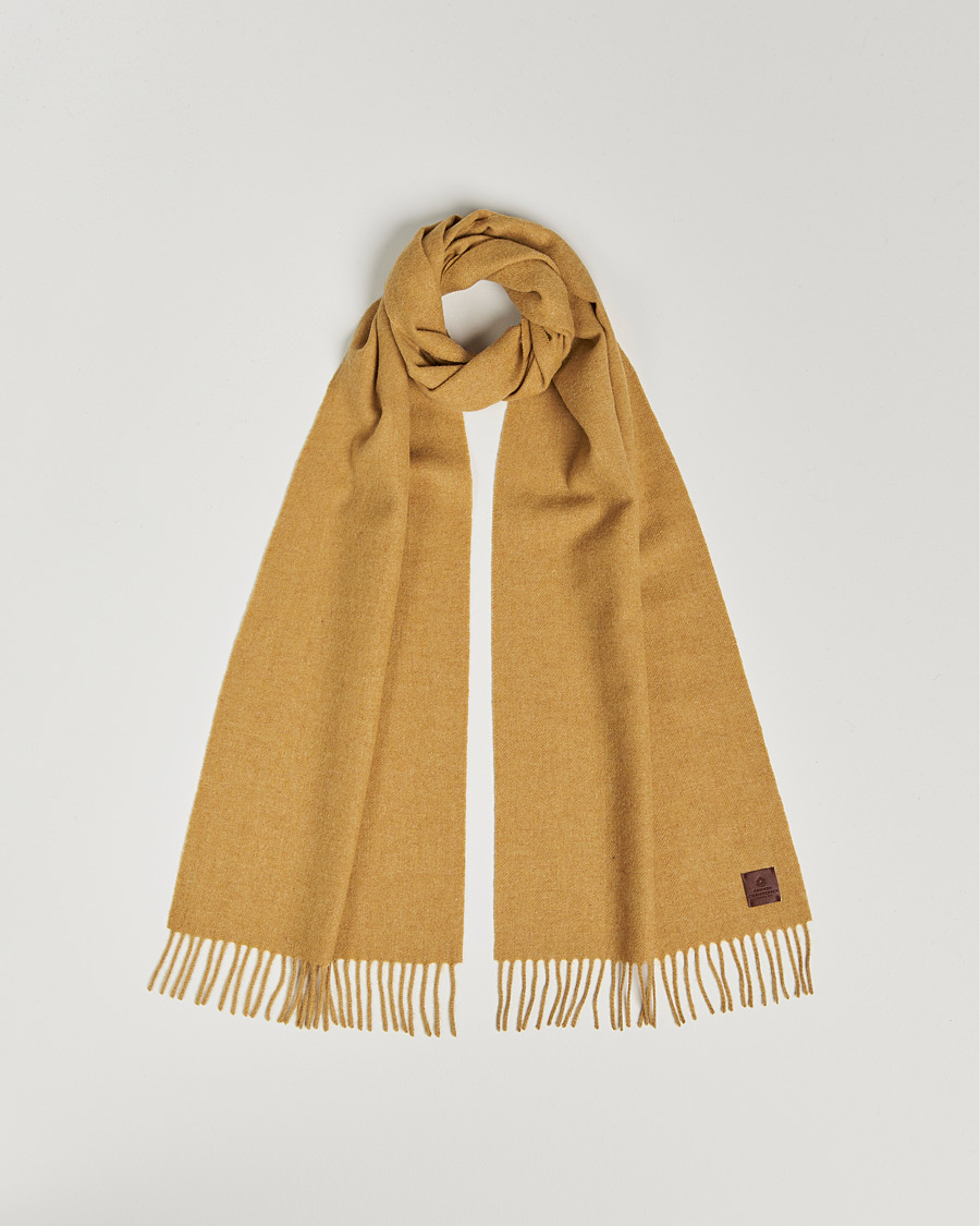Homme | Amanda Christensen Merino Wool Scarf Yellow Melange | Amanda Christensen | Merino Wool Scarf Yellow Melange