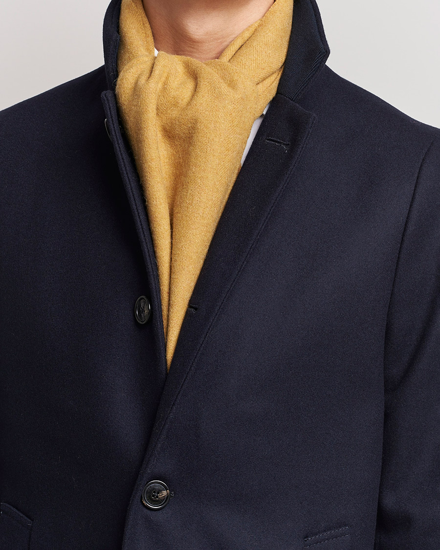 Homme | Amanda Christensen Merino Wool Scarf Yellow Melange | Amanda Christensen | Merino Wool Scarf Yellow Melange