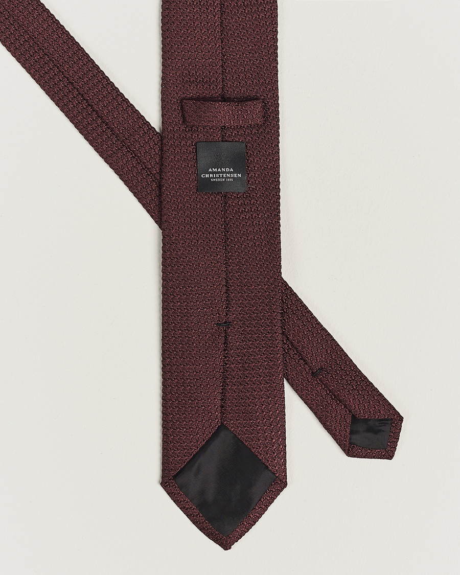 Heren | Stropdassen | Amanda Christensen | Silk Grenadine 8 cm Tie Wine
