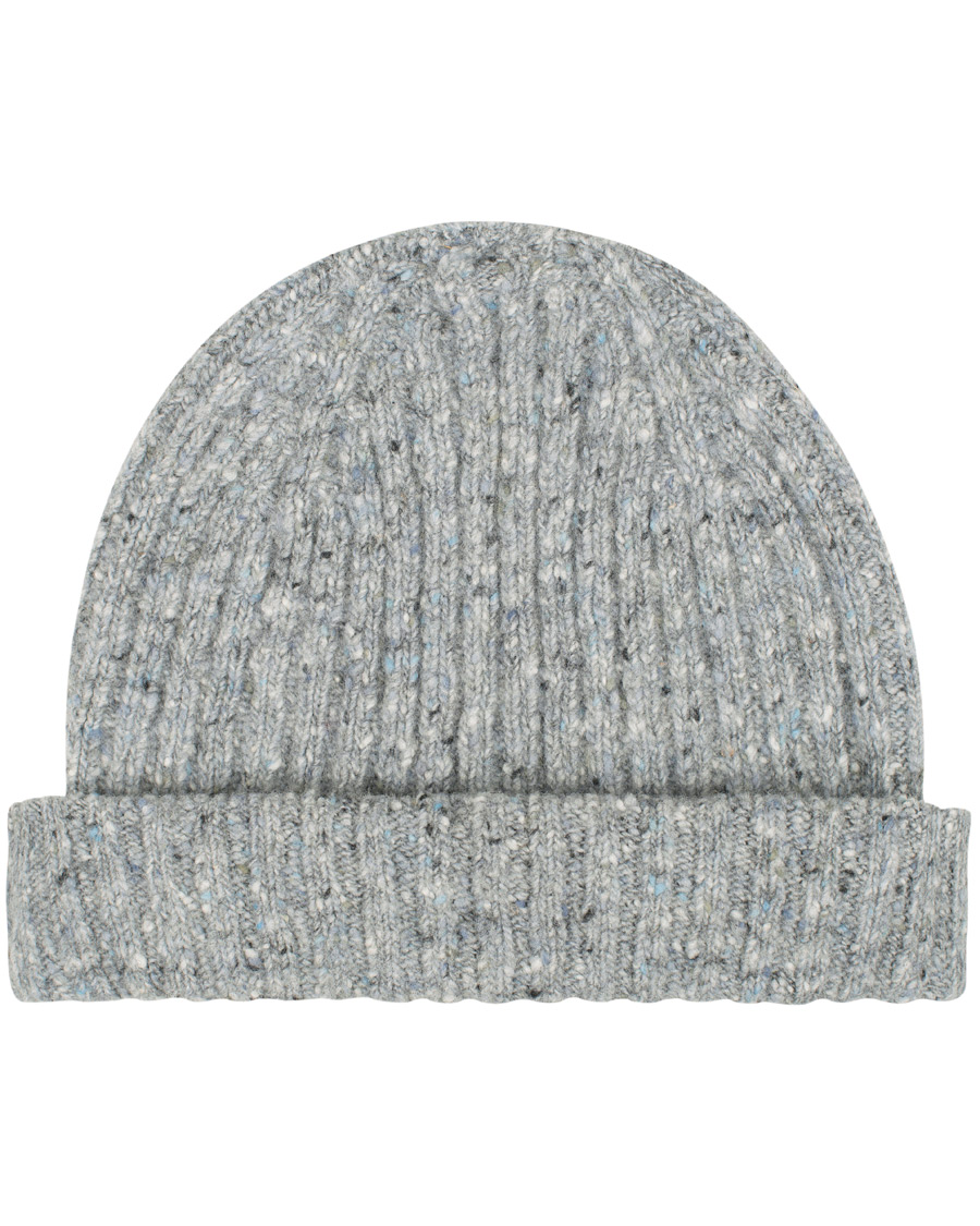 Homme | Drake's Merino Wool Donegal Hat Light Grey | Drake's | Merino Wool Donegal Hat Light Grey