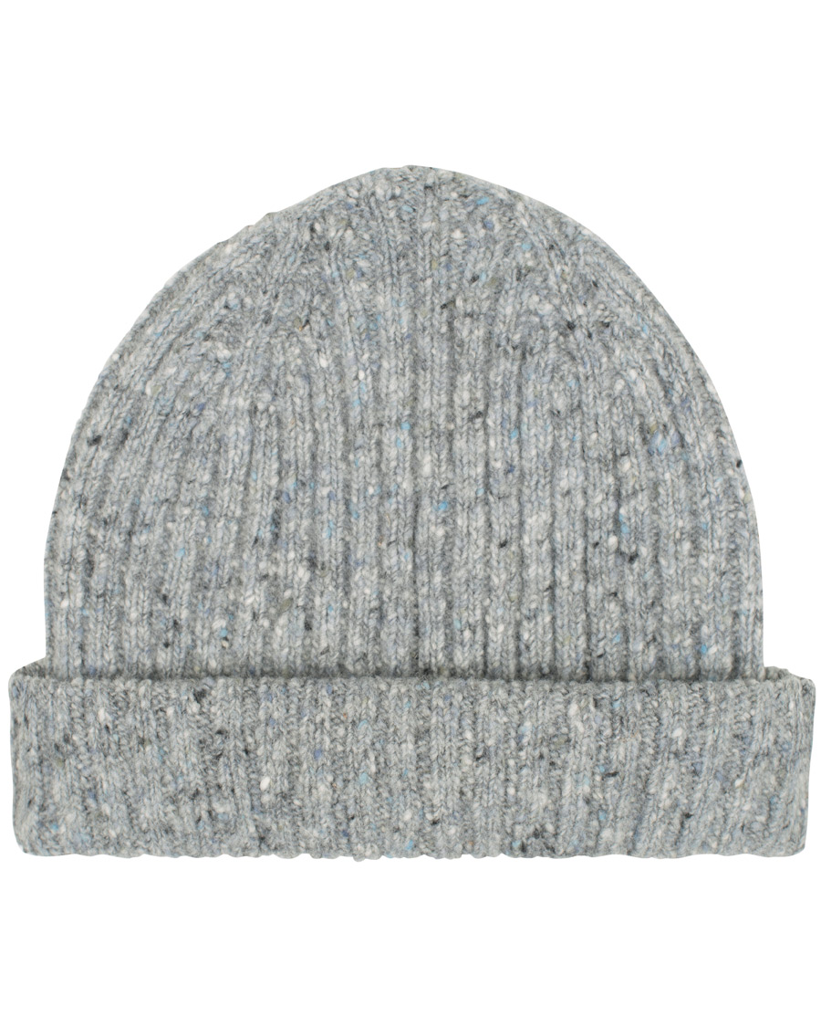 Homme | Drake's Merino Wool Donegal Hat Light Grey | Drake's | Merino Wool Donegal Hat Light Grey