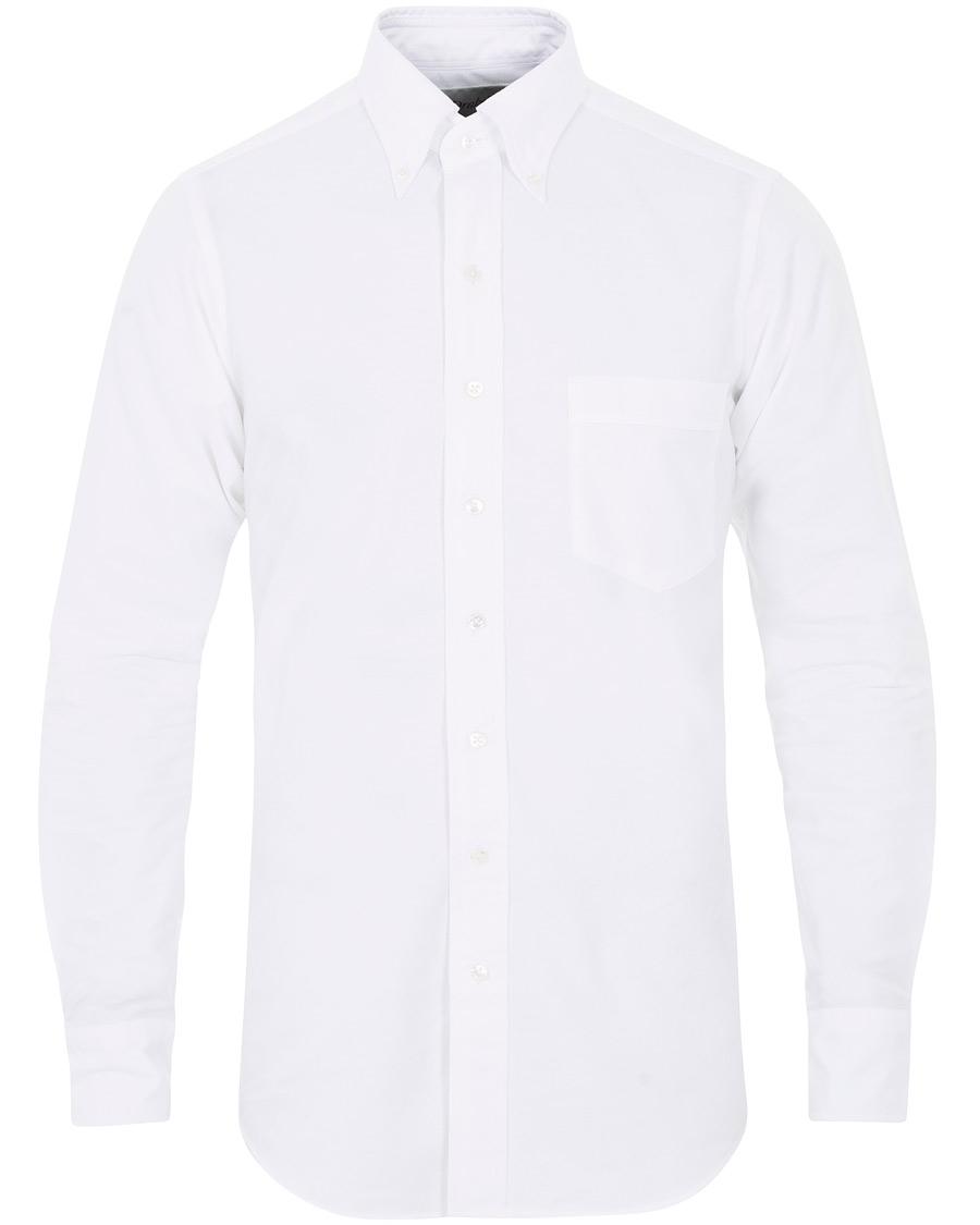 Homme | Chemises | Drake's | Slim Fit Button Down Shirt White