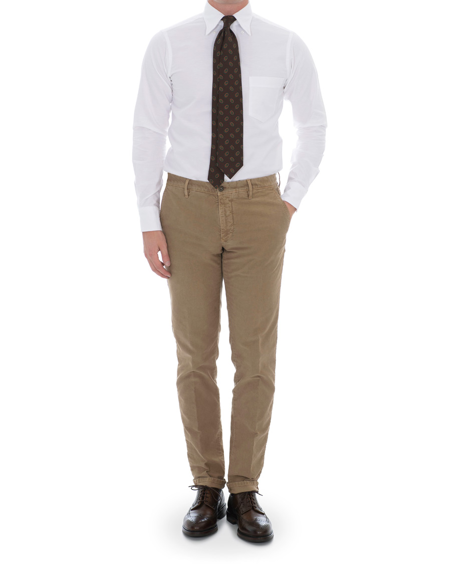Homme | Chemises | Drake's | Slim Fit Button Down Shirt White
