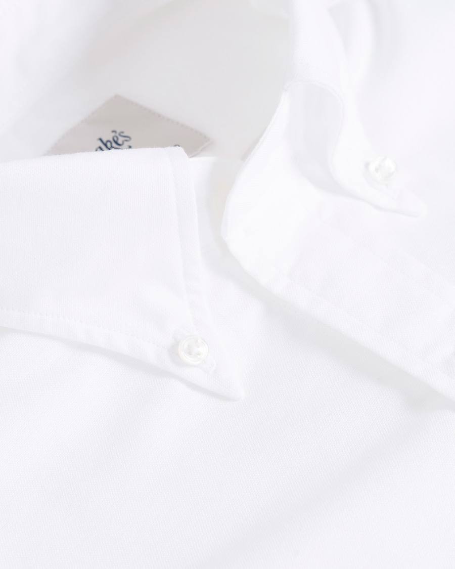 Homme | Chemises | Drake's | Slim Fit Button Down Shirt White