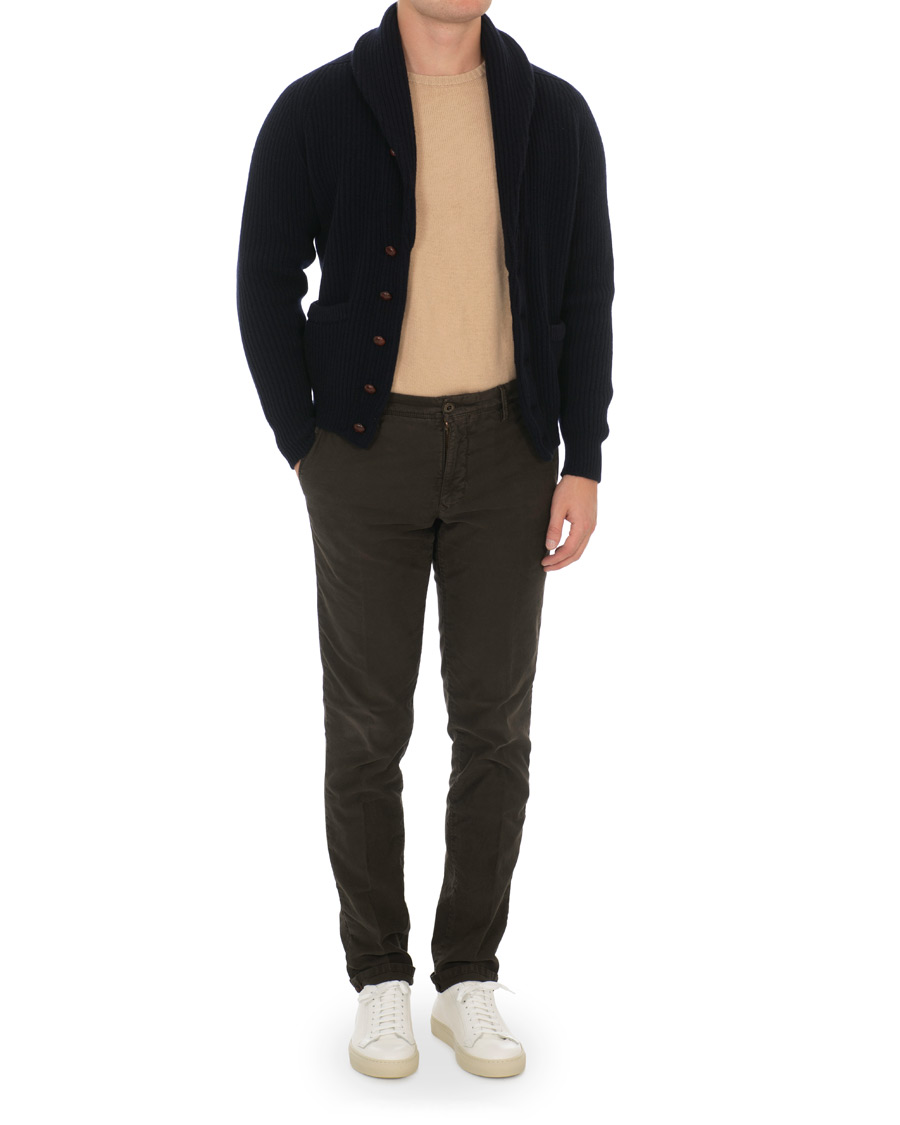 Homme | Pulls Et Tricots | Drake's | Lambswool Shawl Cardigan Navy