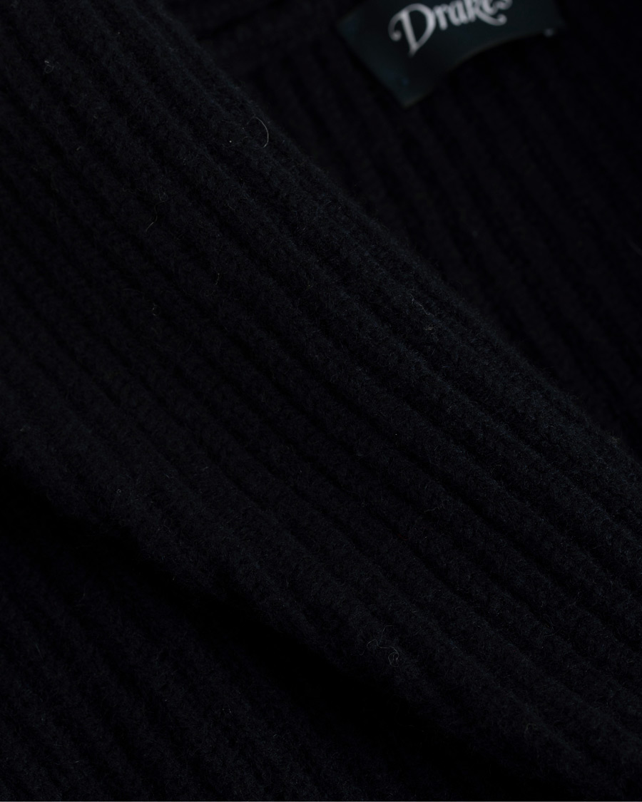 Homme | Pulls Et Tricots | Drake's | Lambswool Shawl Cardigan Navy